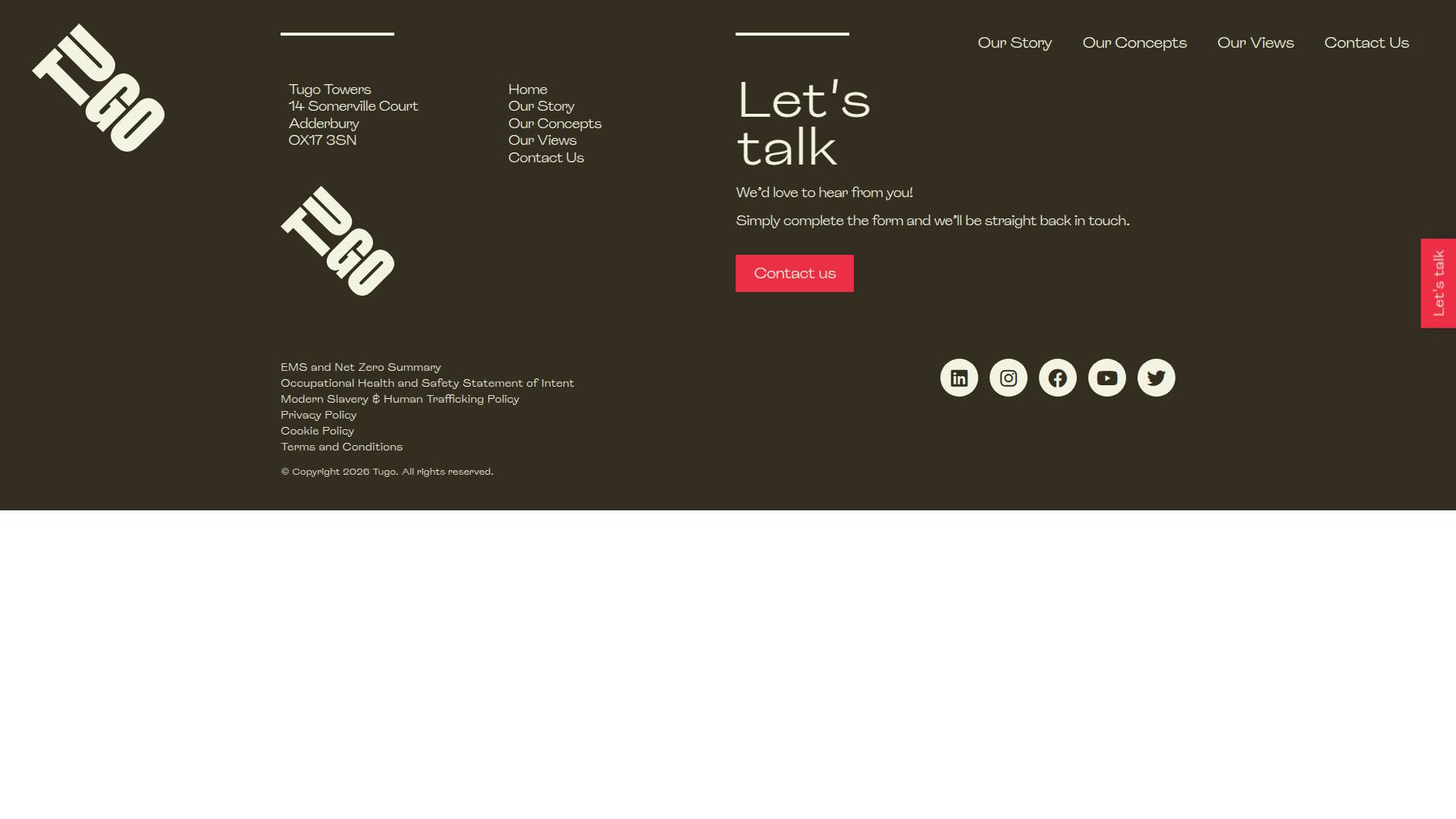 Tugo Food Systems Website