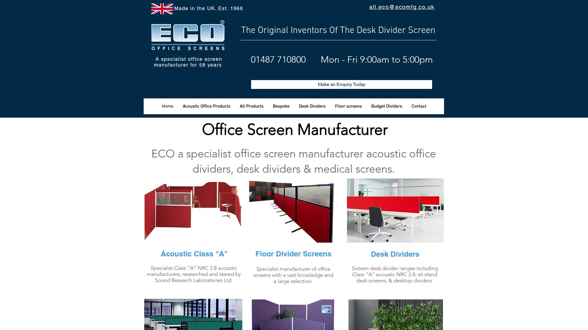 ECO Manufacturing Ltd Website