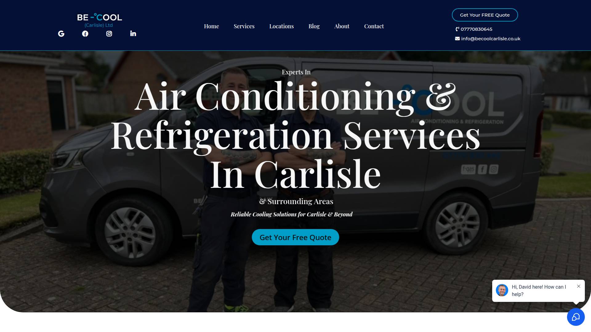 Be Cool Carlisle Ltd Website