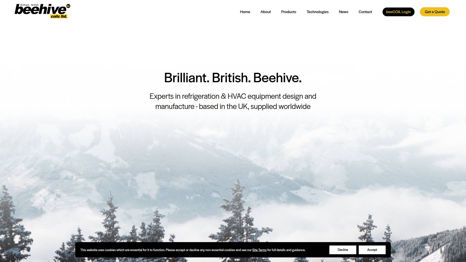 Beehive Coils Ltd Website