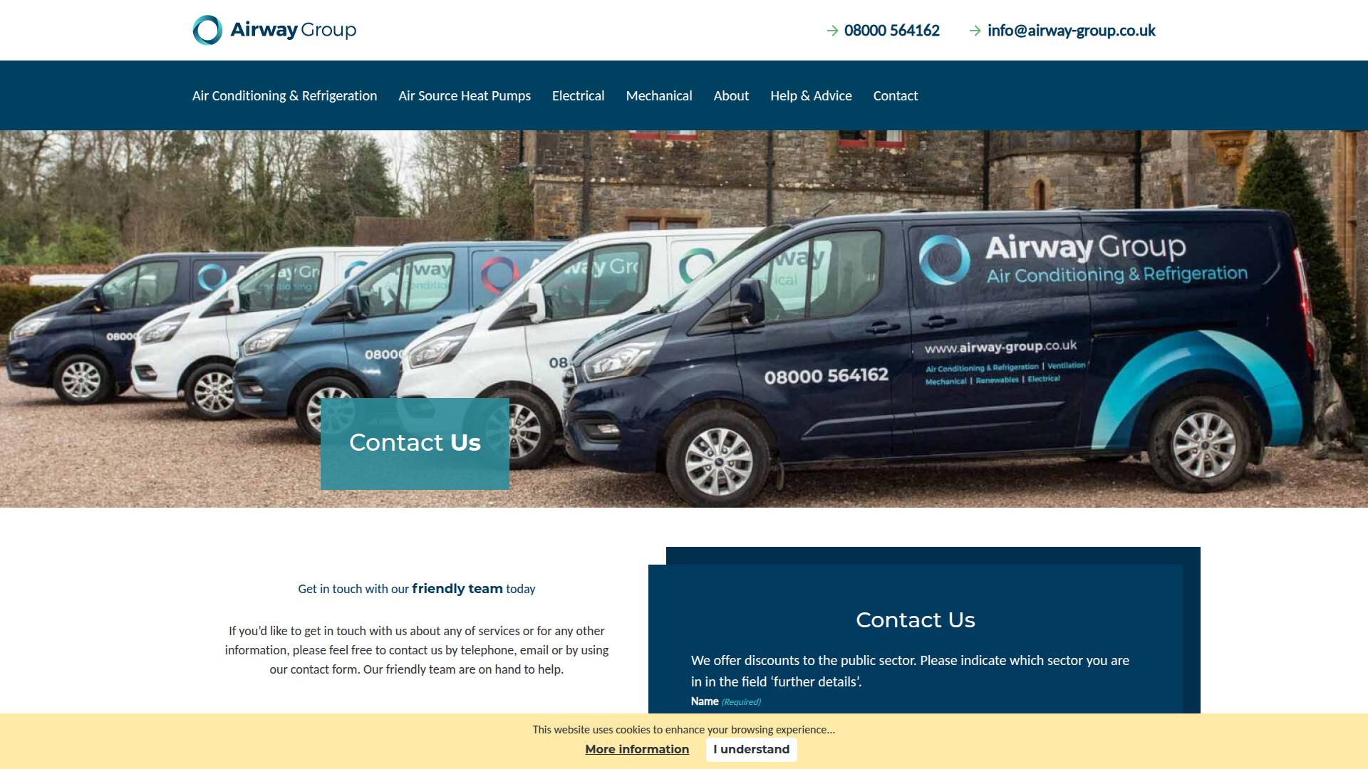 Airway Air Conditioning Website