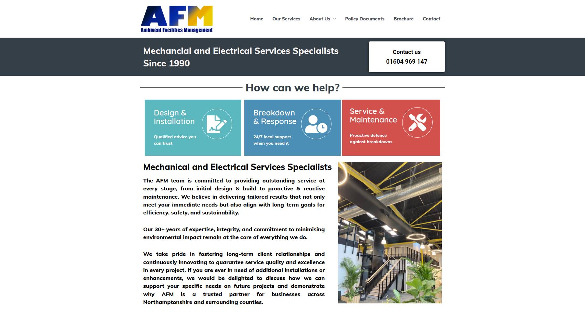 Ambivent Facilities Management Website