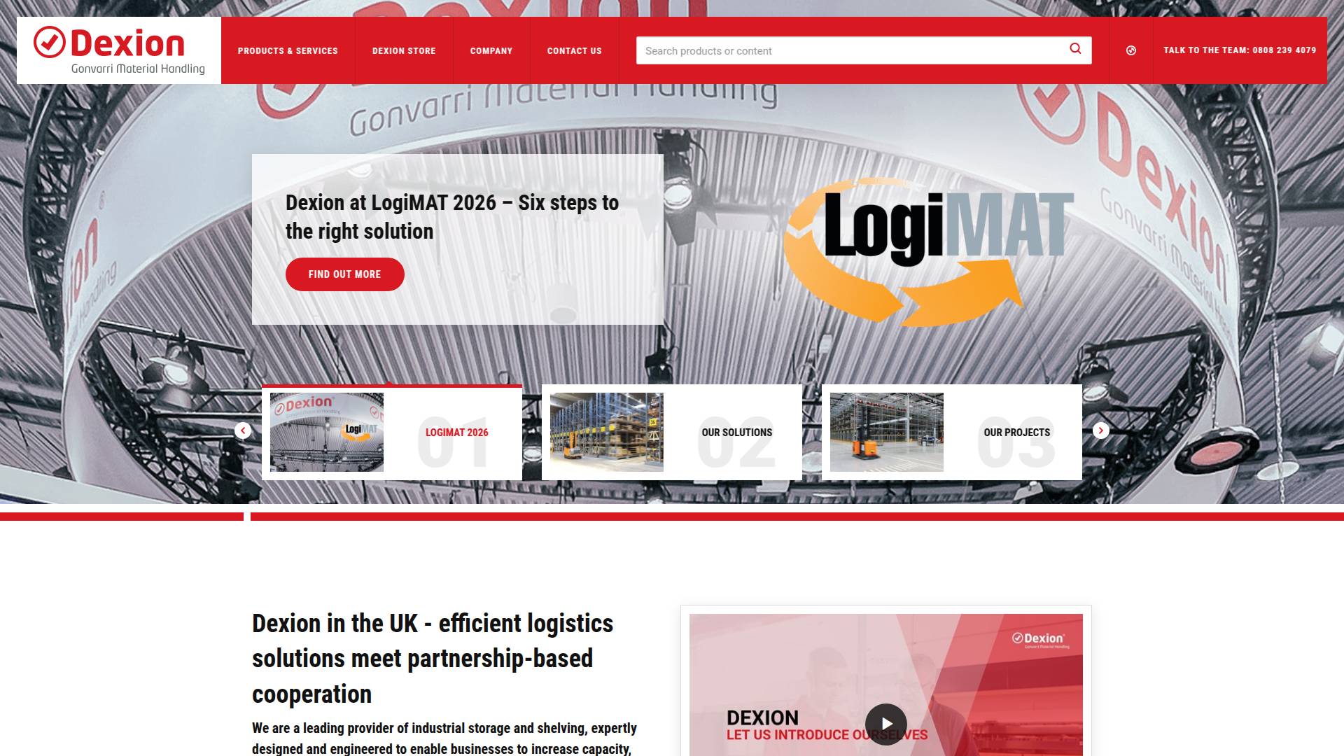 Dexion (Constructor Group UK Ltd) Website