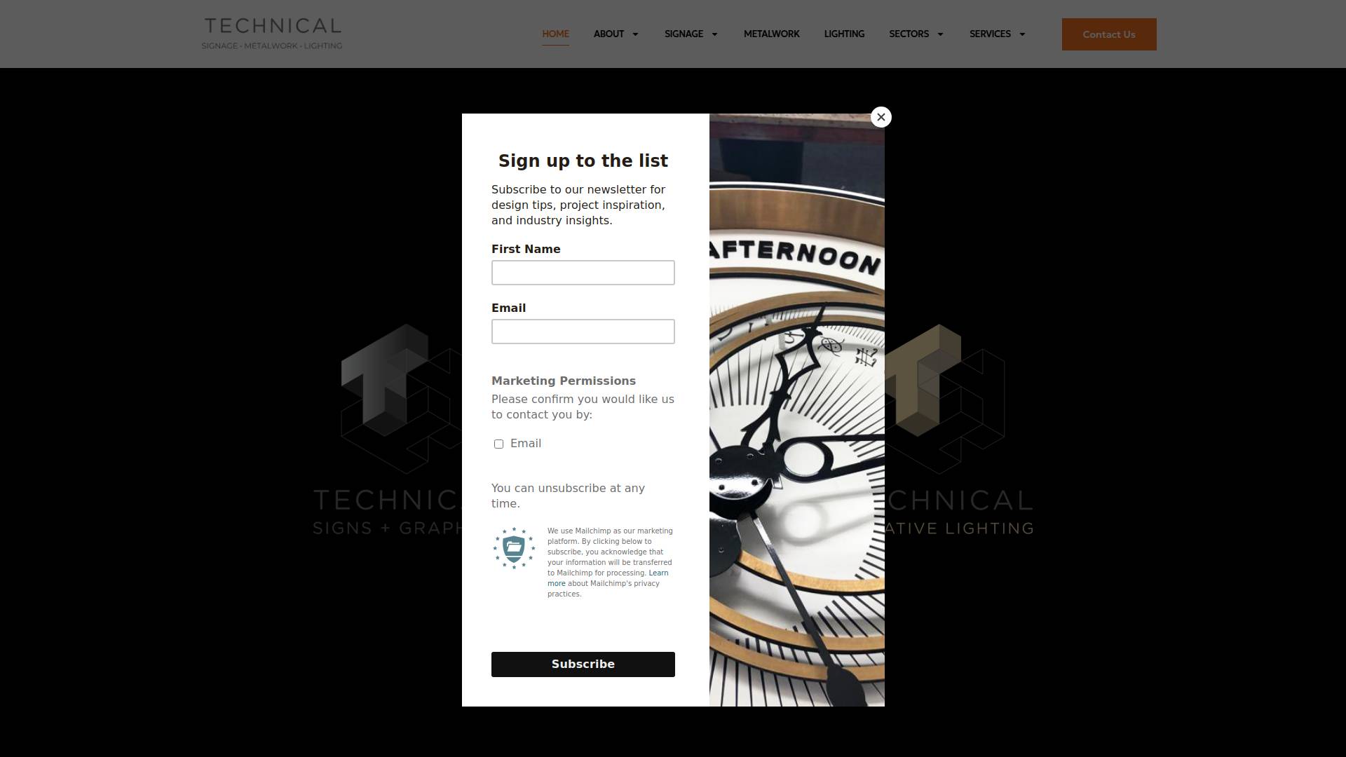 Technical Signs Ltd Website