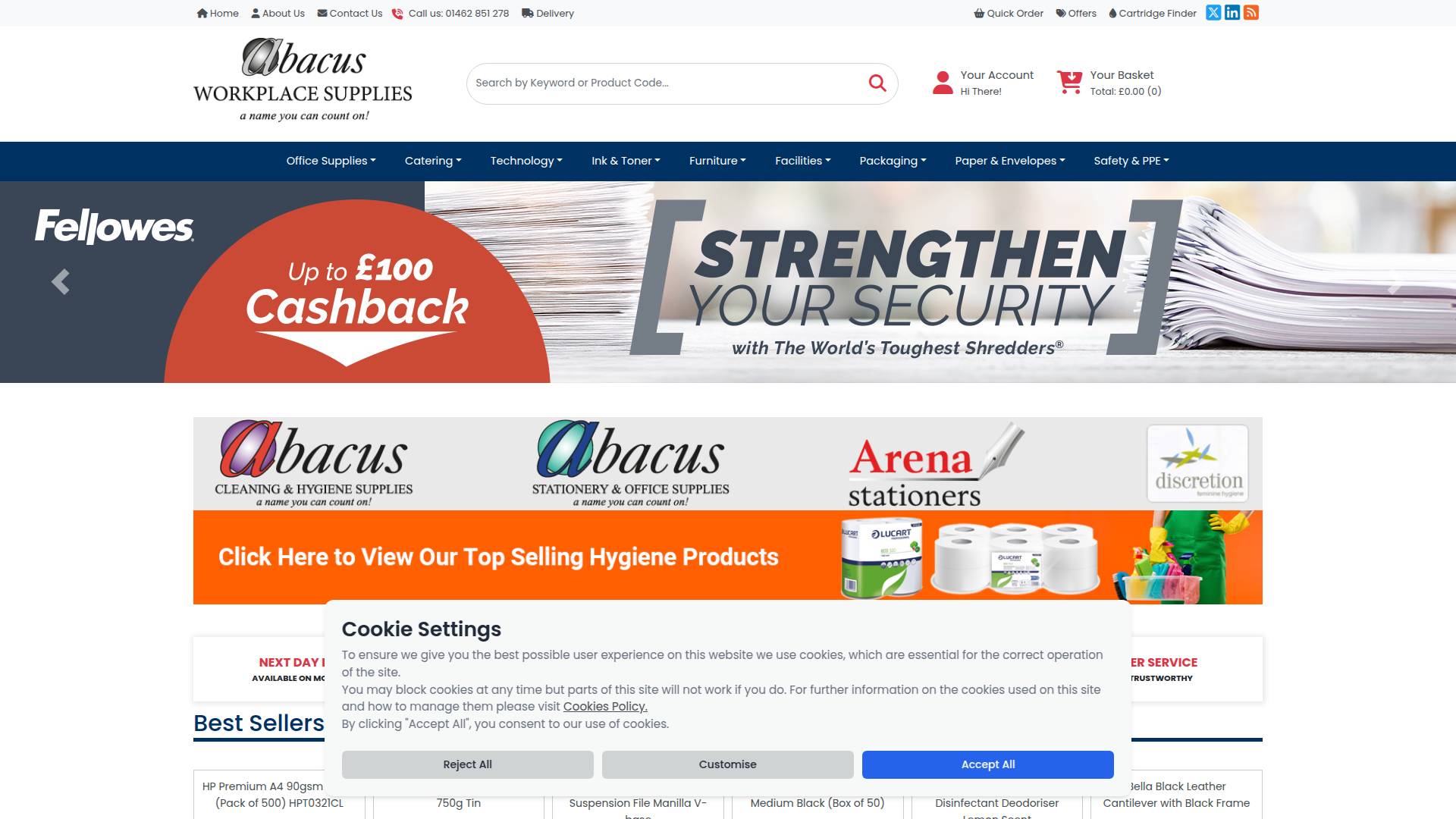 Abacus Workplace Supplies Website