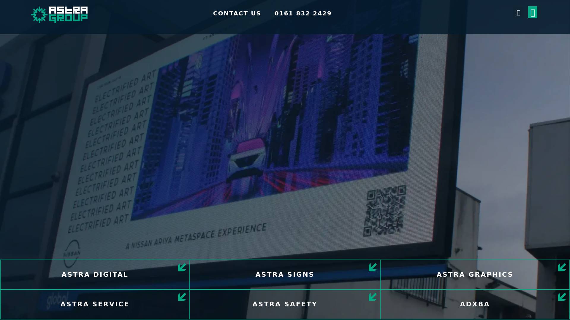 Astra Signs & Exhibitions Website