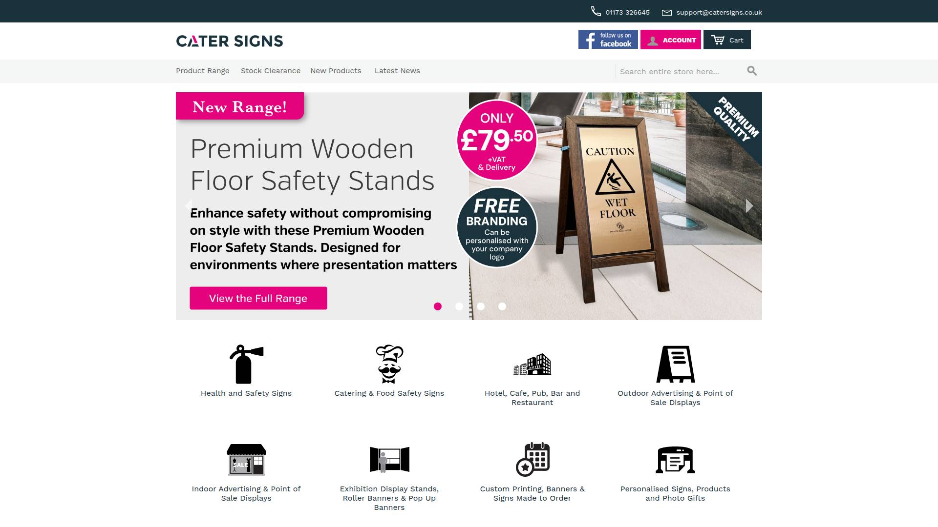 Catersigns Ltd Website