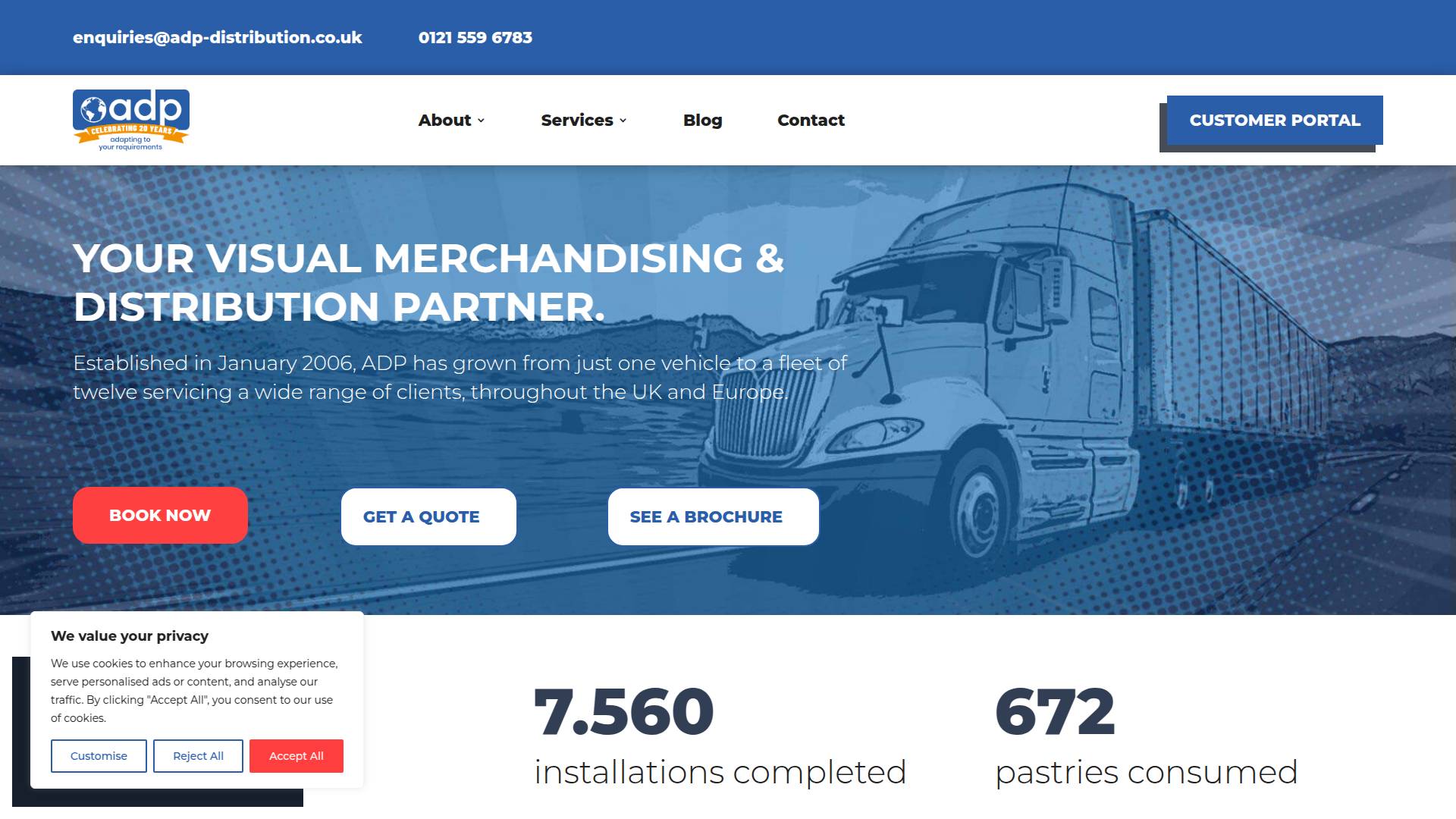 ADP Distribution Website