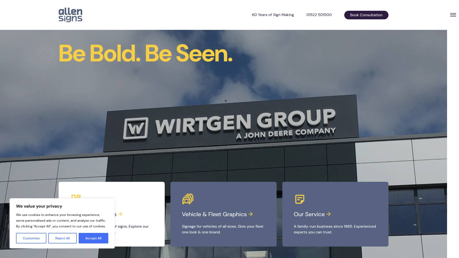 Allen Signs Ltd Website