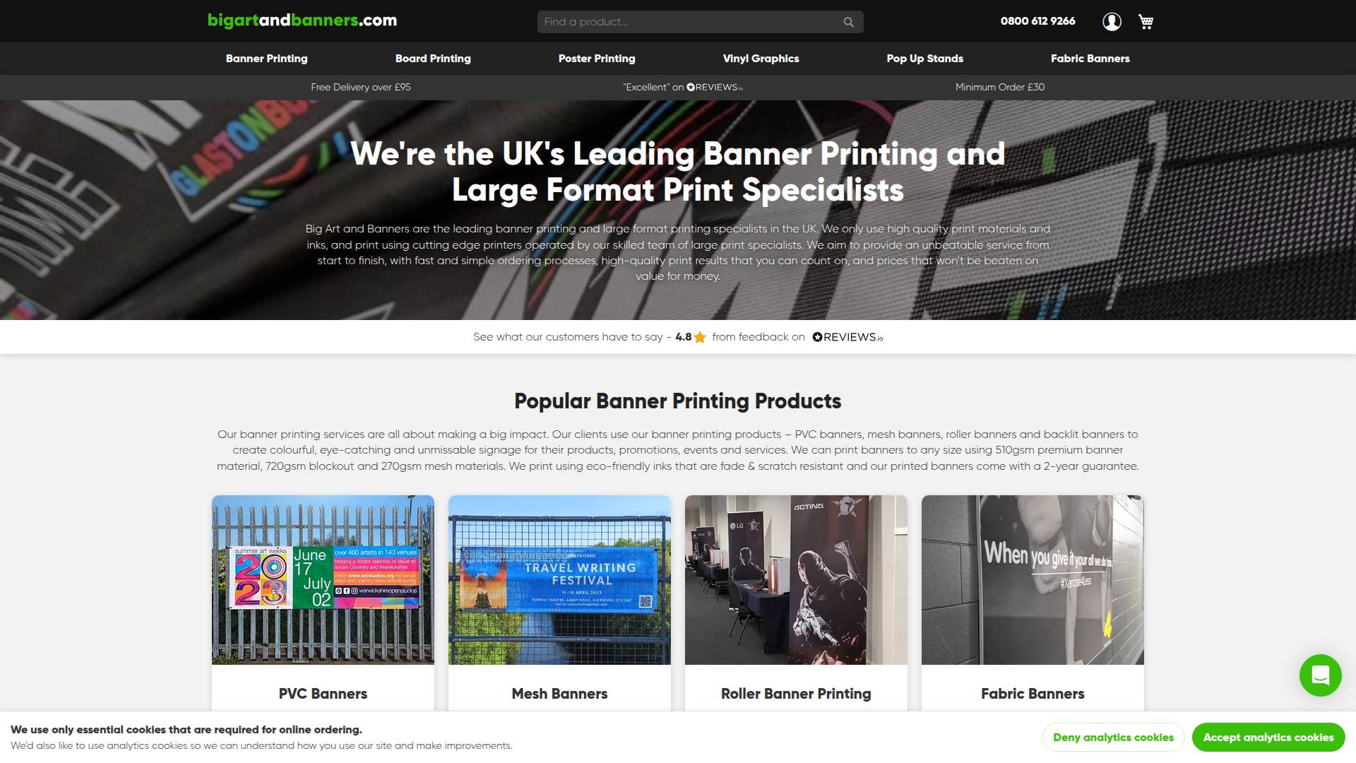 Big Art & Banners Website