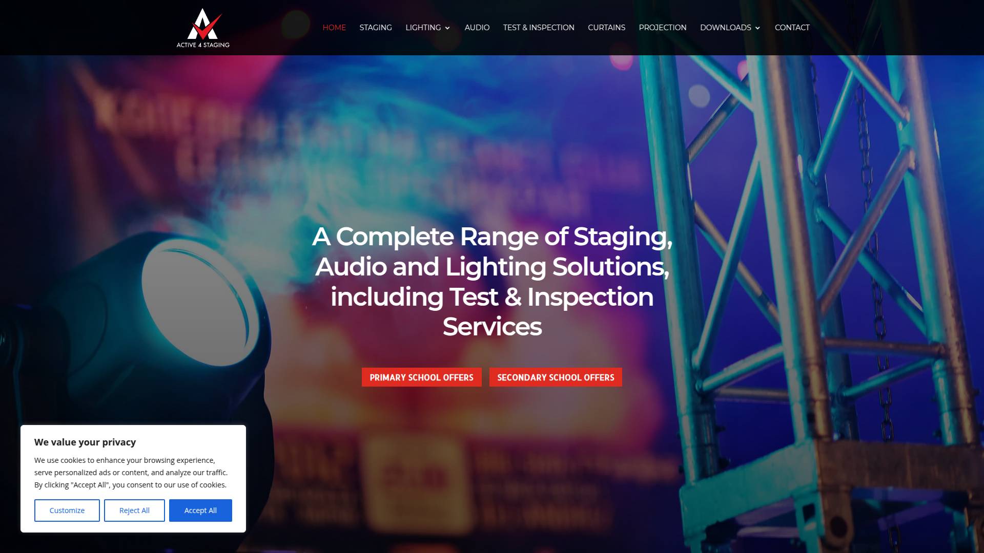 Active Visual Supplies Website