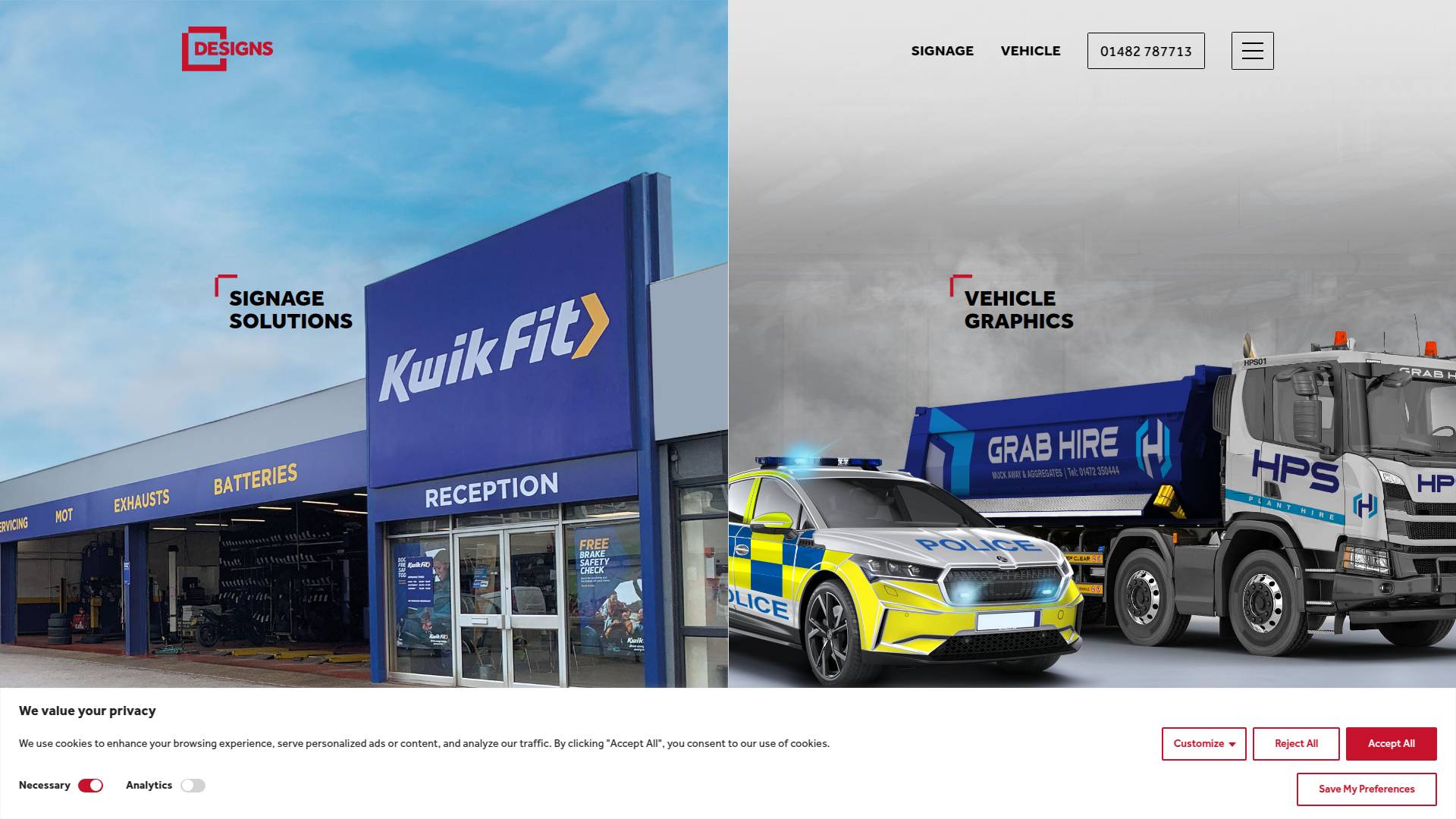 DeSigns Signage Solutions Ltd Website