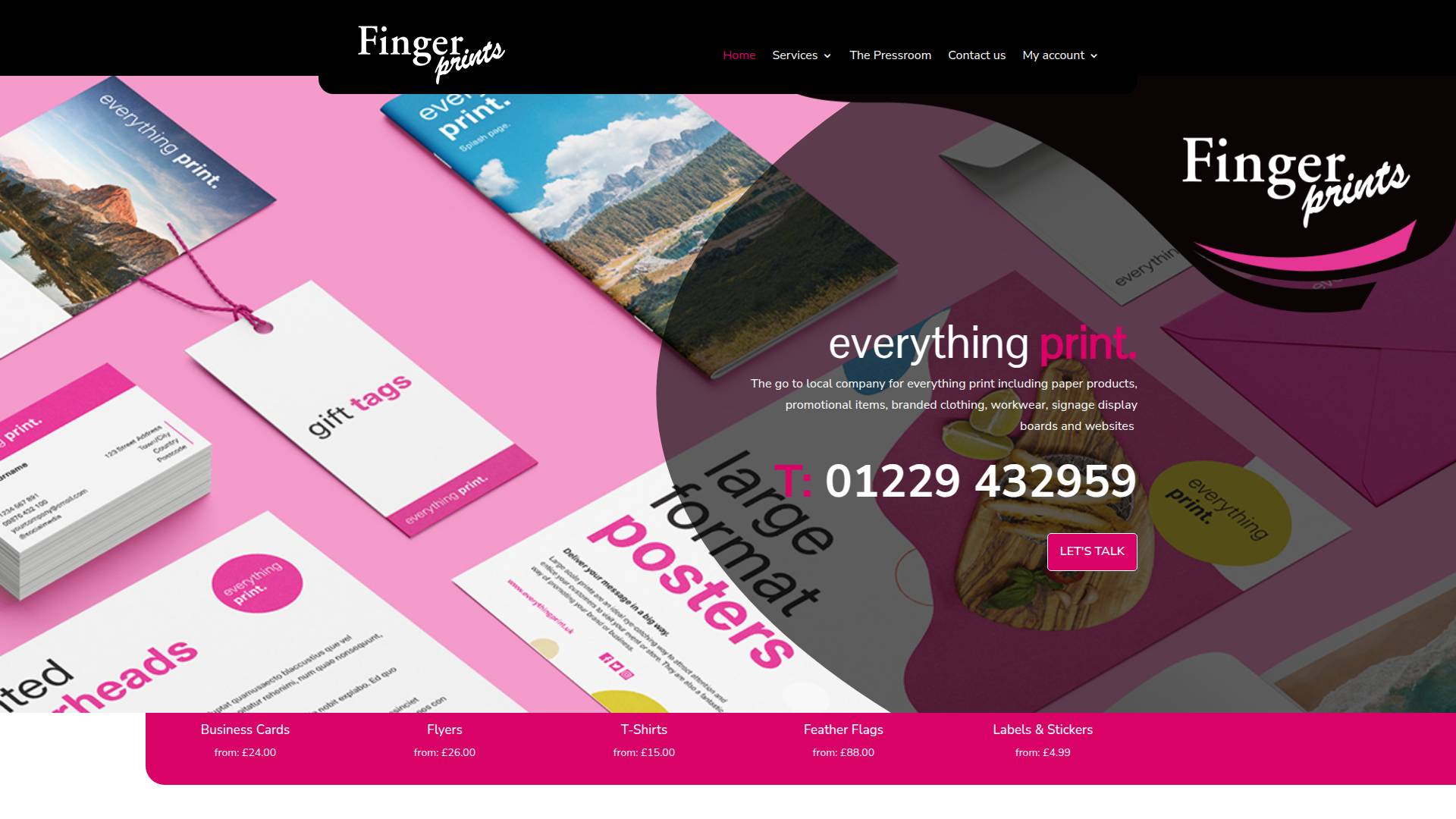 Finger prints Website