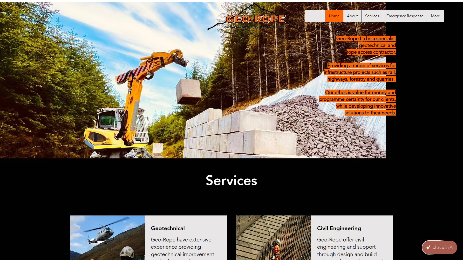 Geo Rope Ltd Website