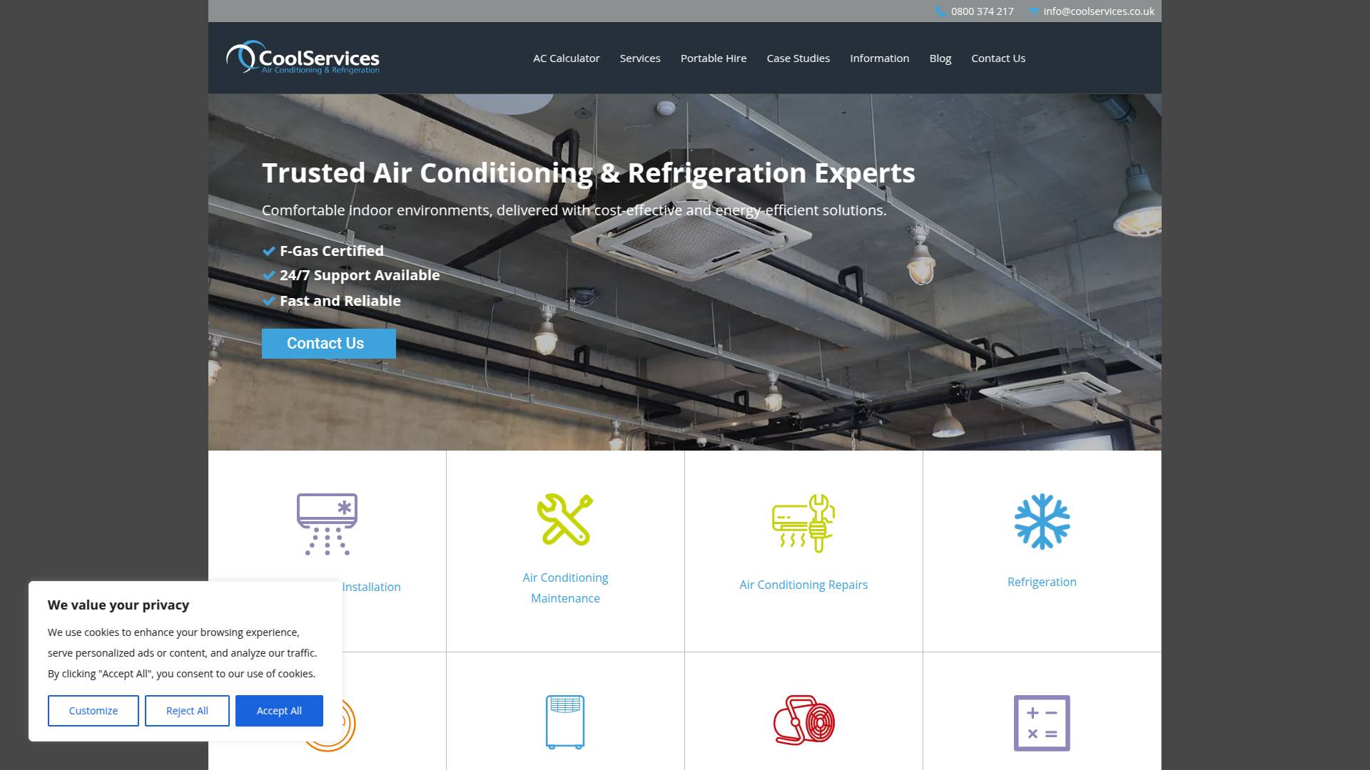 Cool Services Website