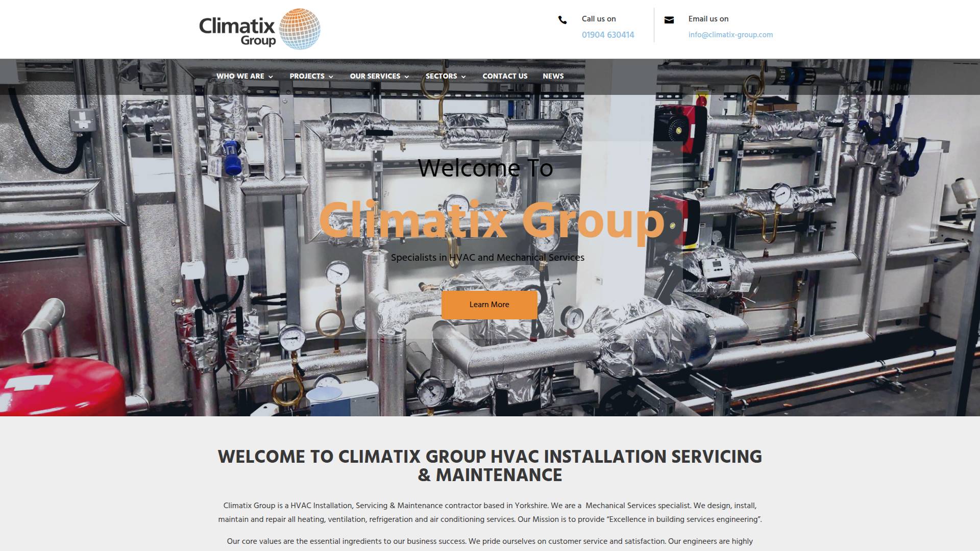 Climatix Group Ltd Website