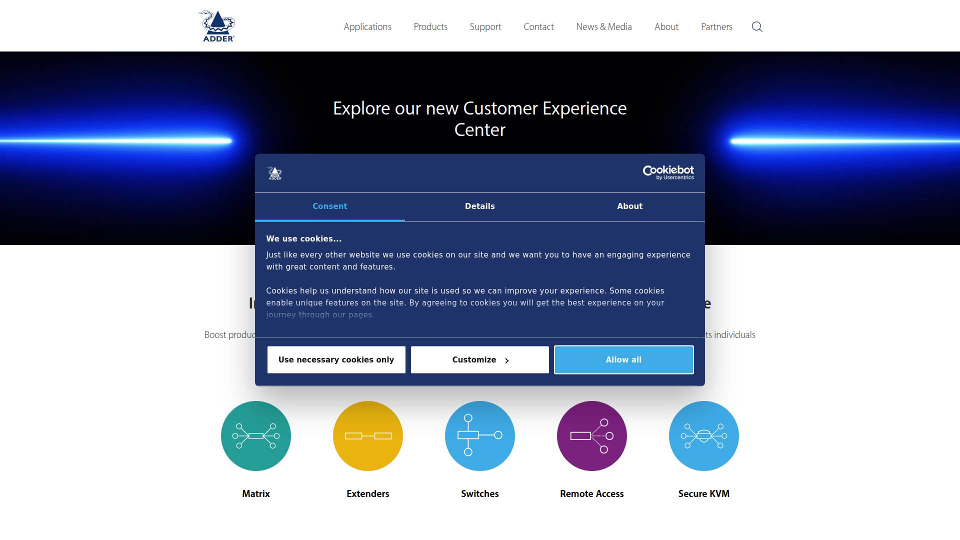 Adder Technology Ltd Website