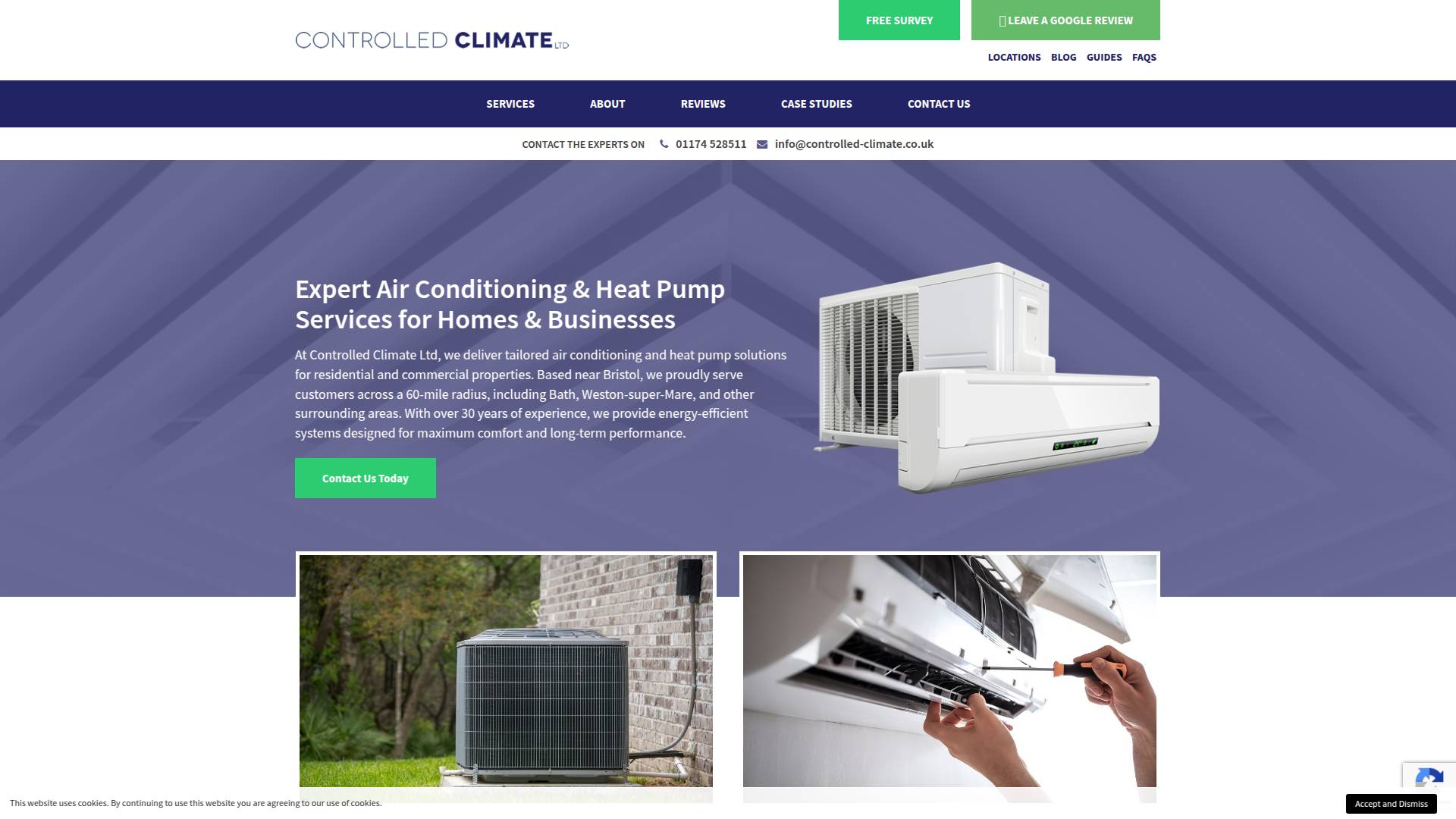 Controlled Climate Website
