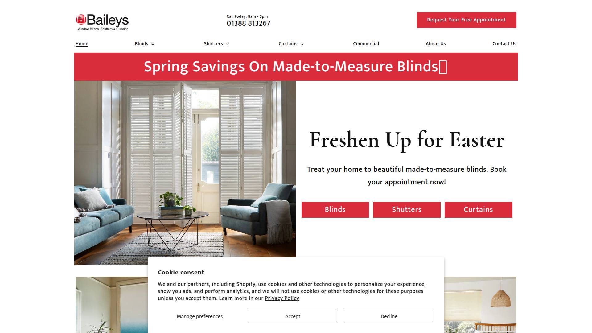 Bailey''s Blinds Ltd Website