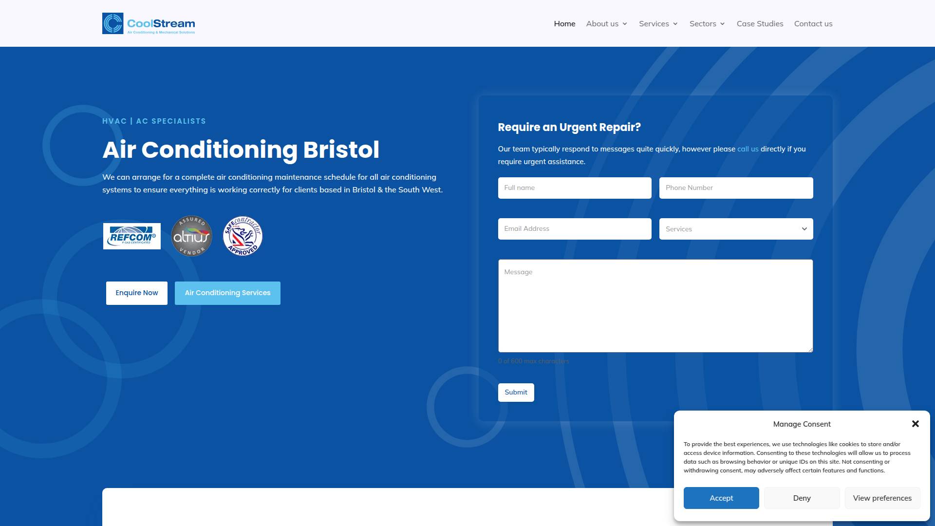 Coolstream Ltd Website
