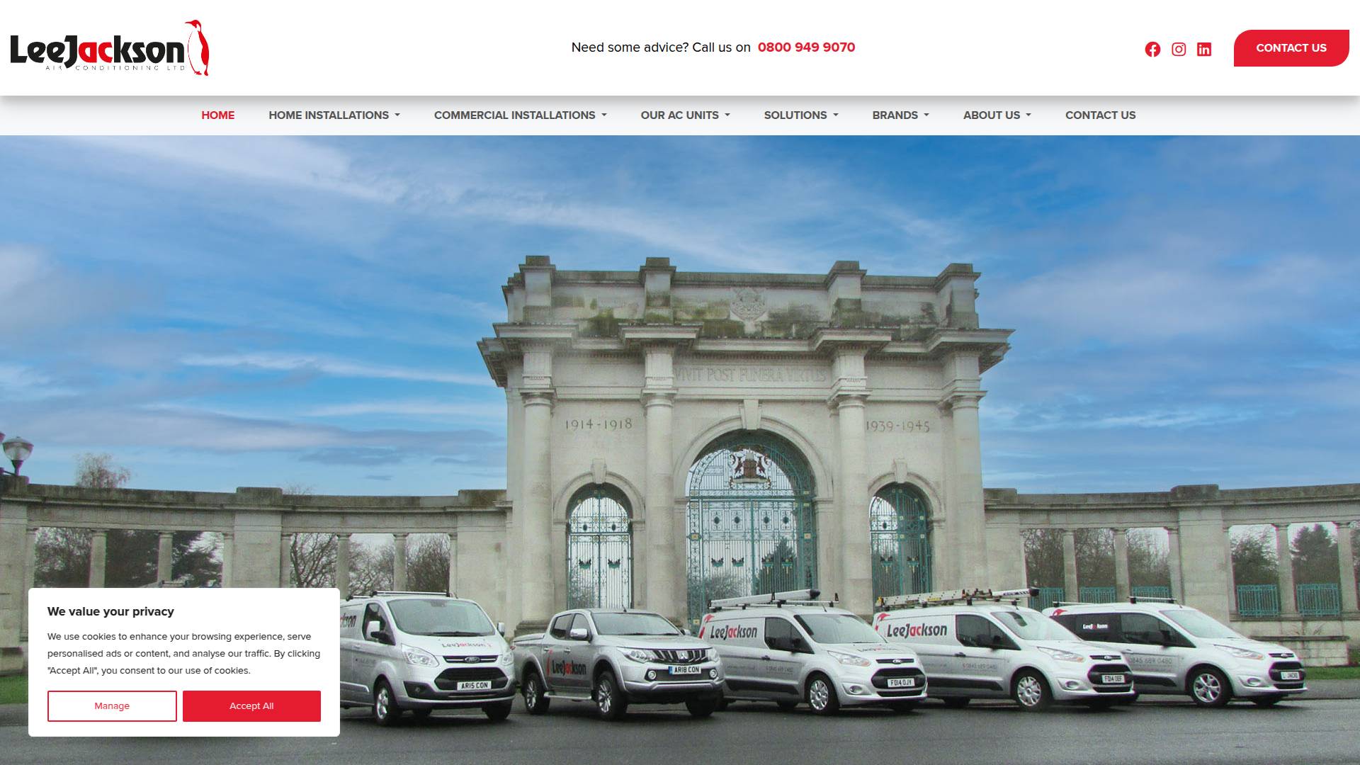 Lee Jackson Air Conditioning Website