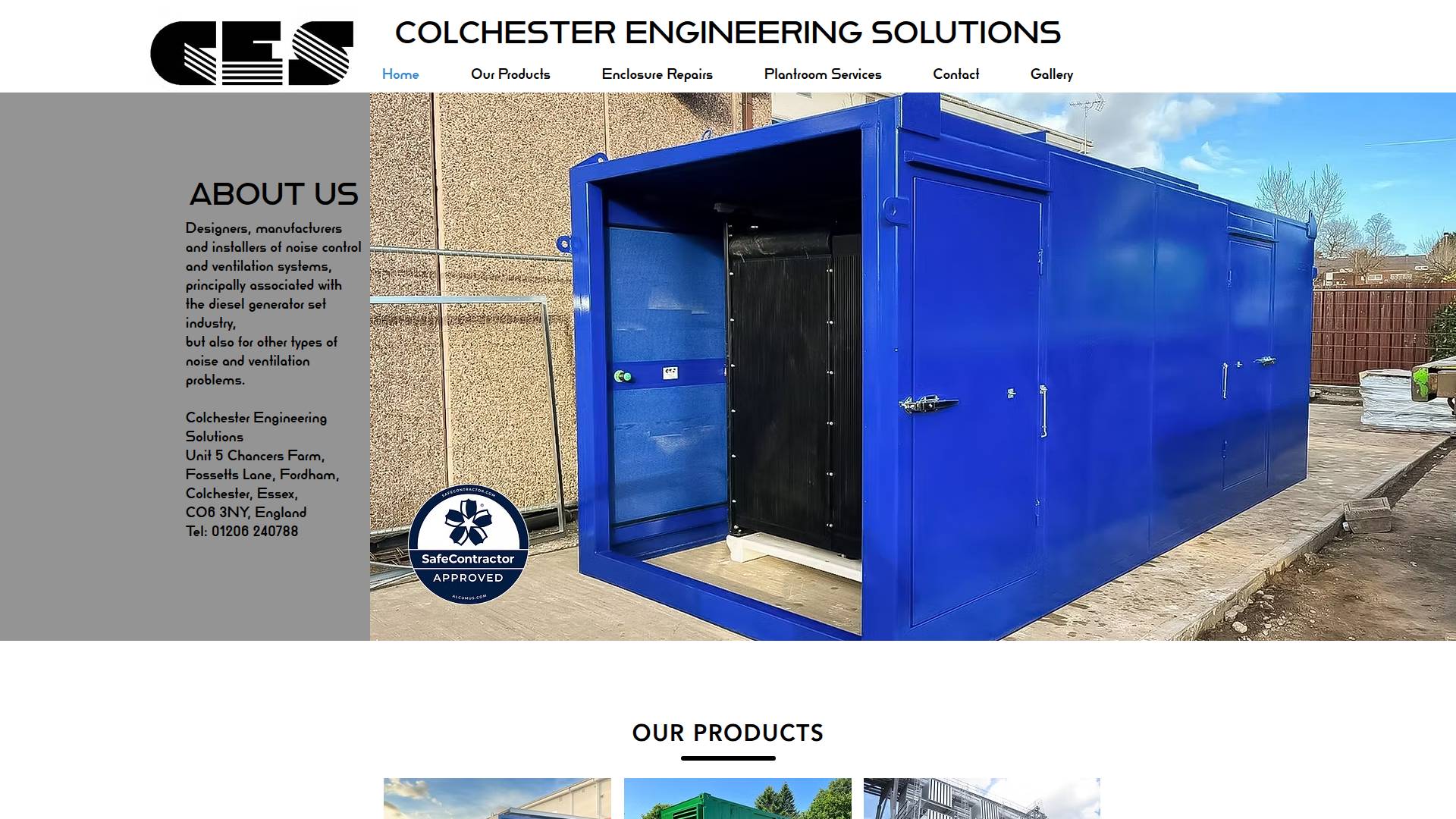 Colchester Engineering Systems Website