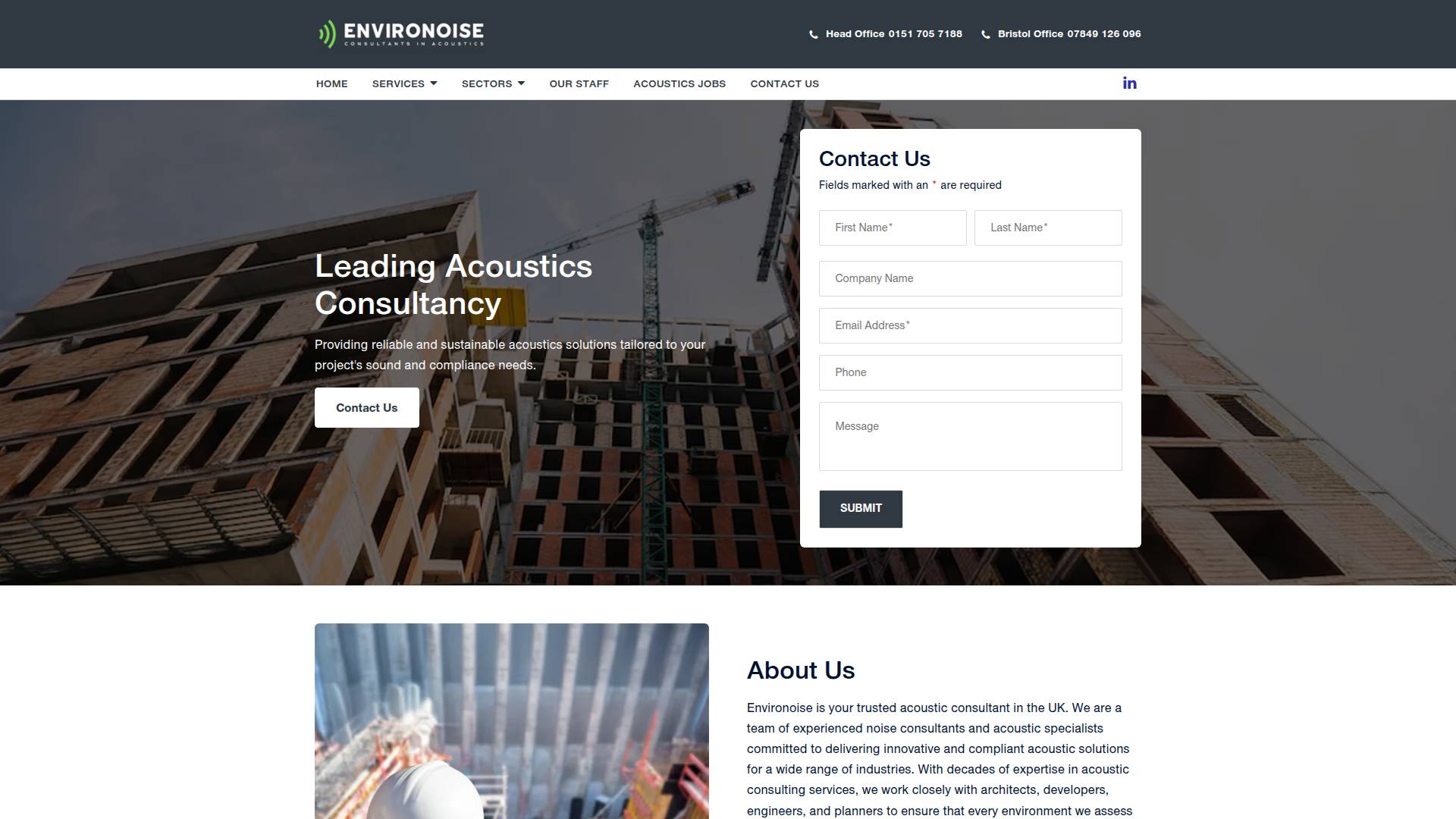 Environoise Consulting Limited Website