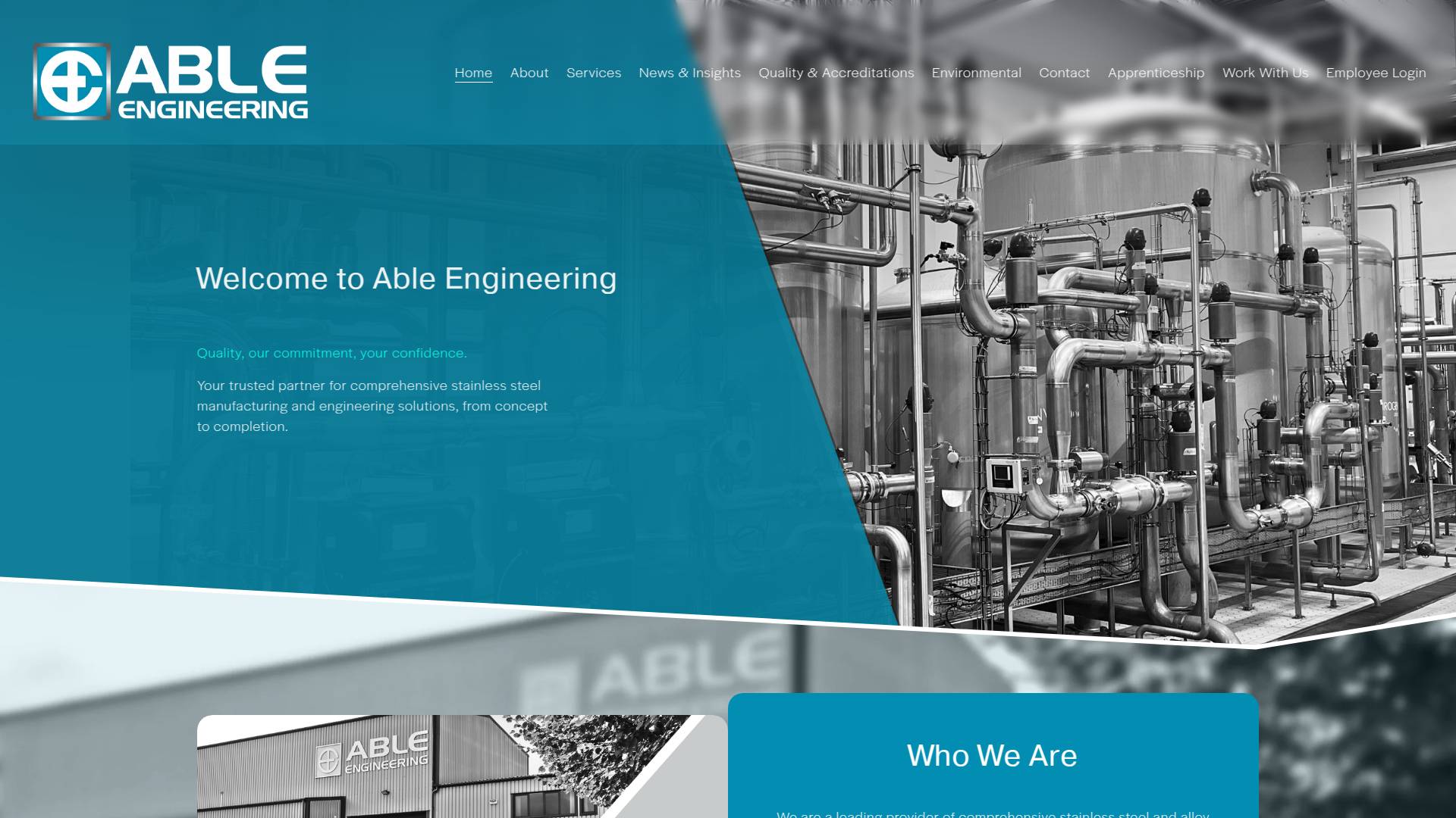 Able Engineering Website