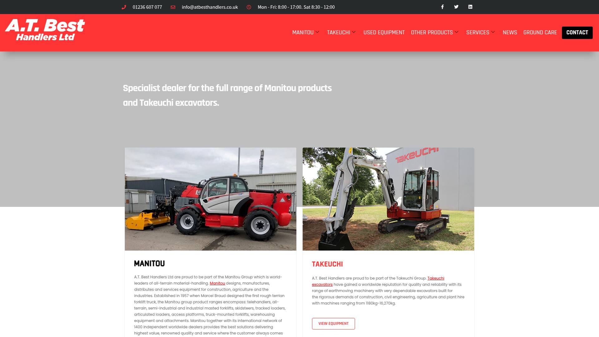 A T Best Handlers Ltd Website