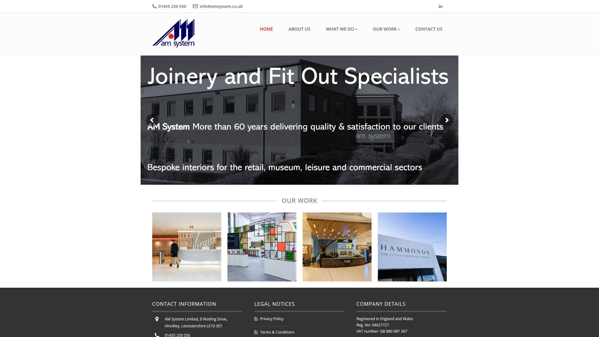 A M System (UK) Ltd Website