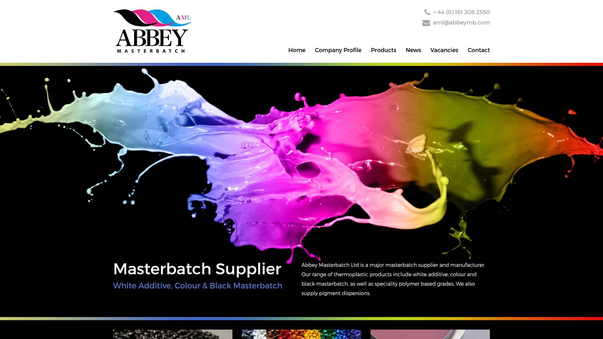 Abbey Masterbatch Ltd.  Website