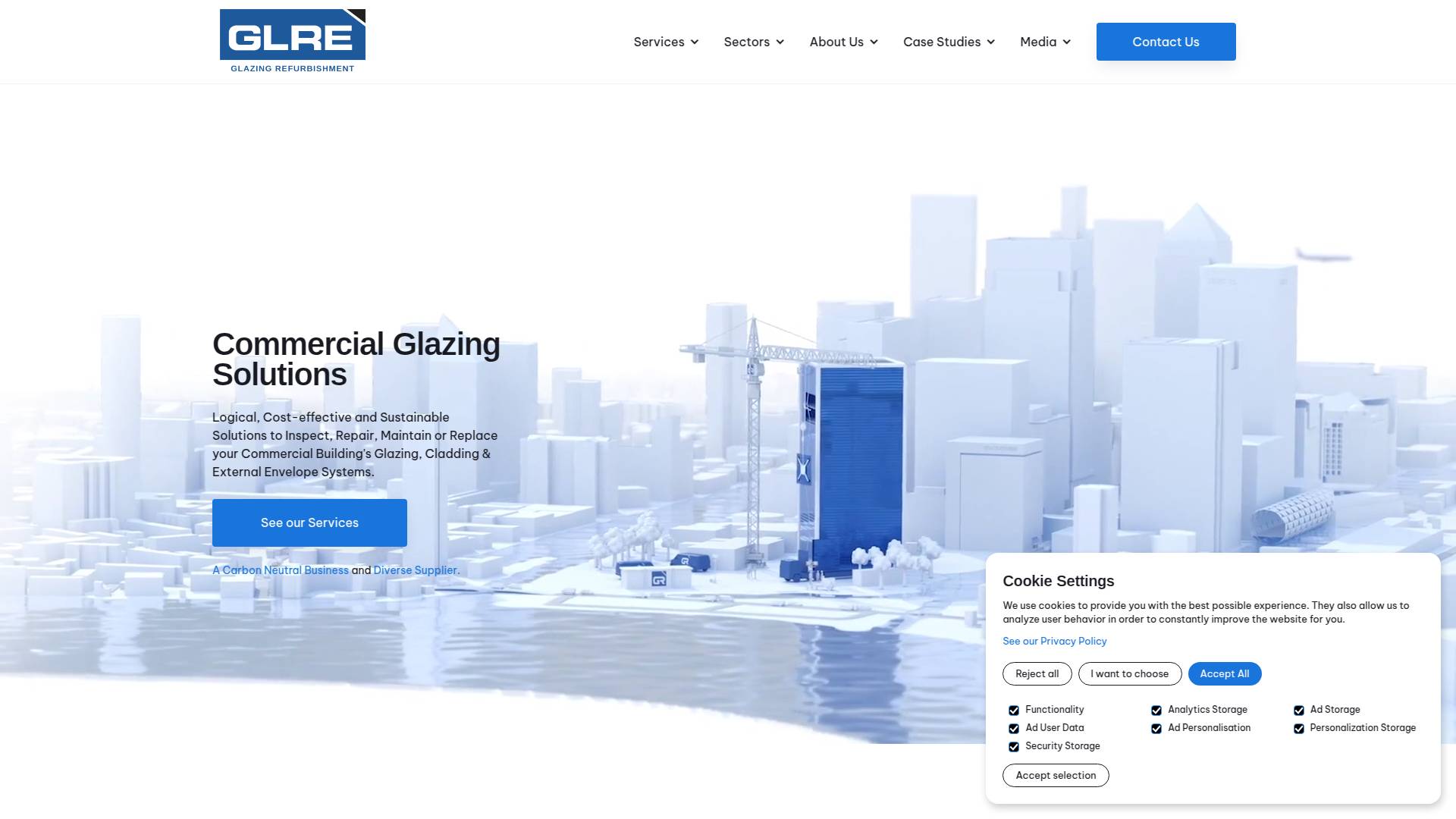 Glazing Refurbishment Website