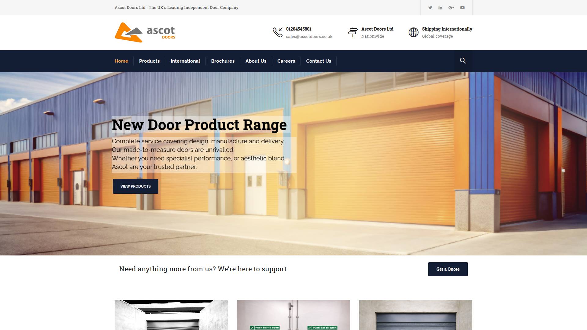Ascot Doors Website
