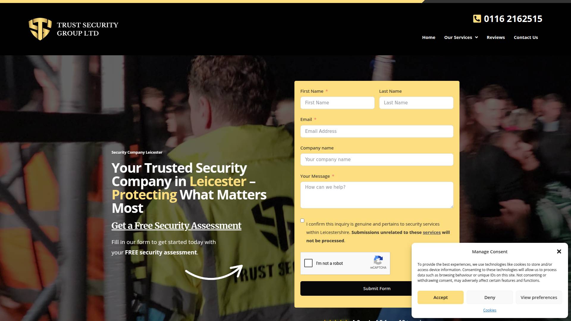 Trust Security Group Ltd  Website