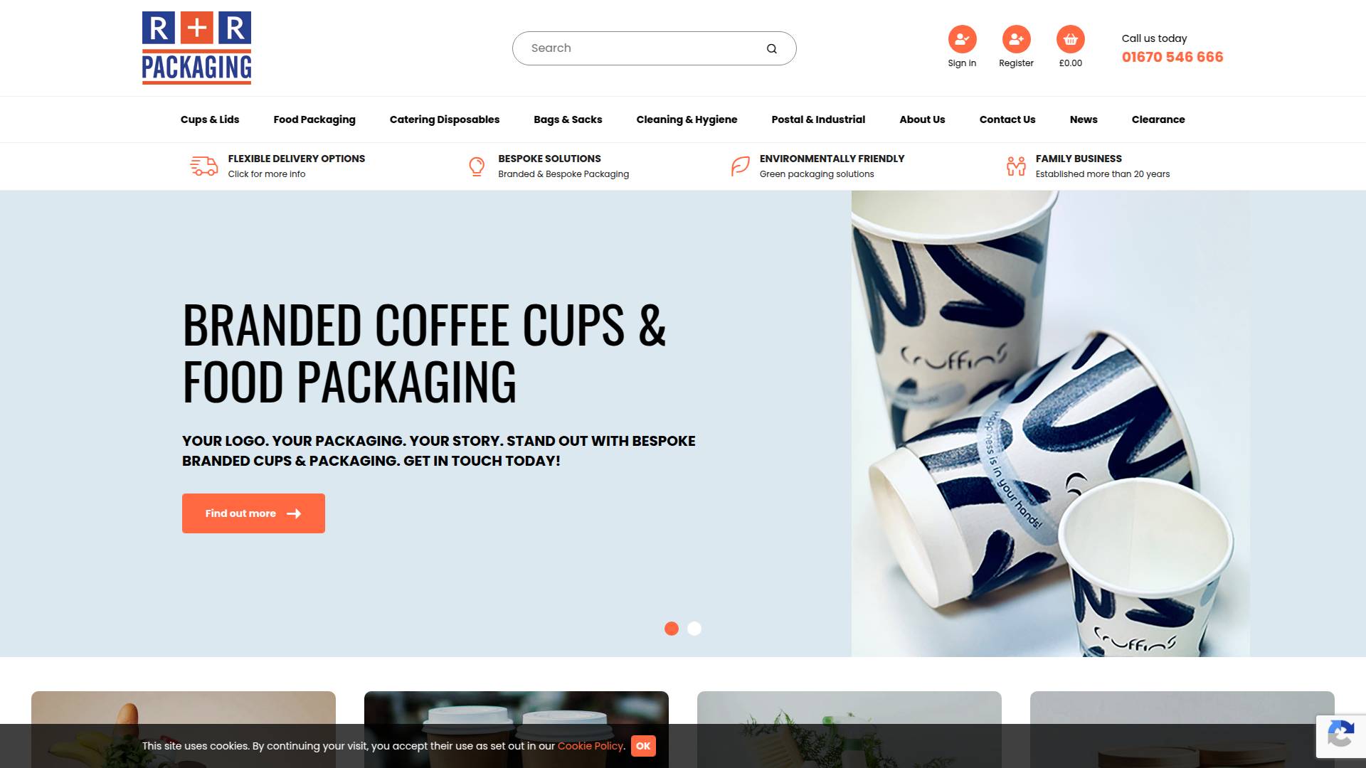 R&R Packaging Website