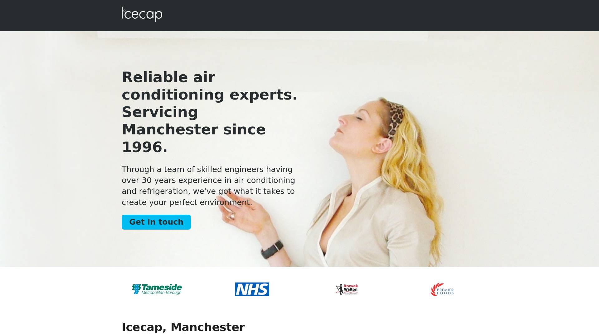 Icecap Cooling Ltd Website