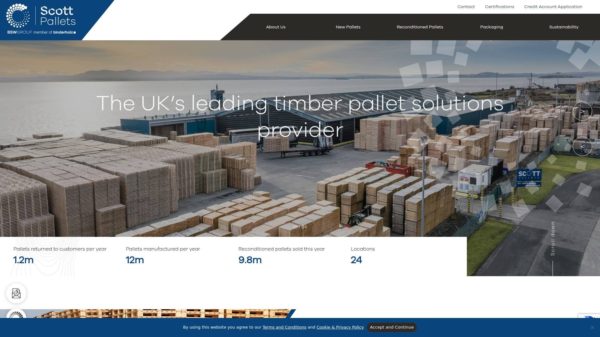 Scott Packaging Ltd Website