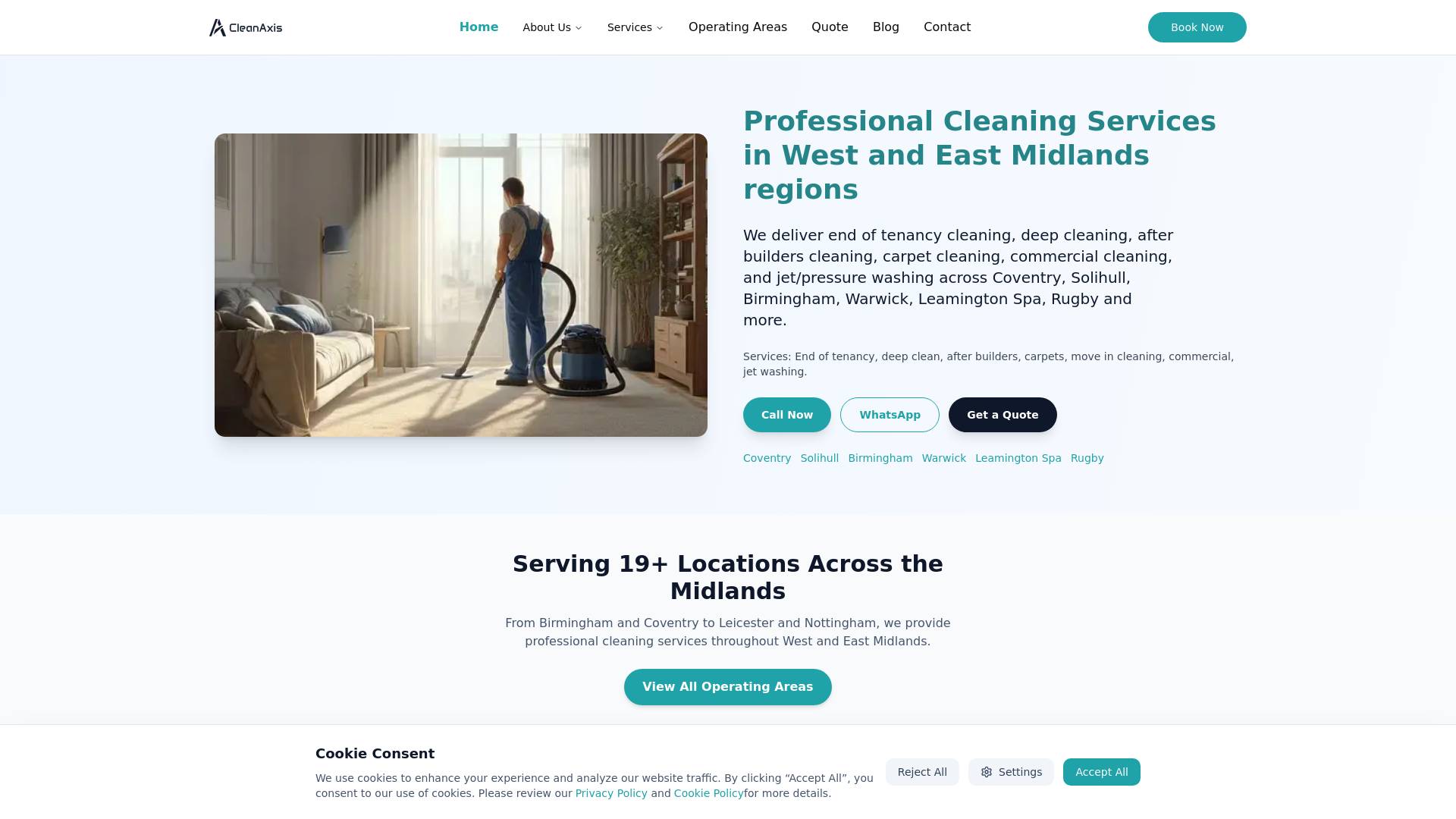 CleanAxis Ltd Website Screenshot 001