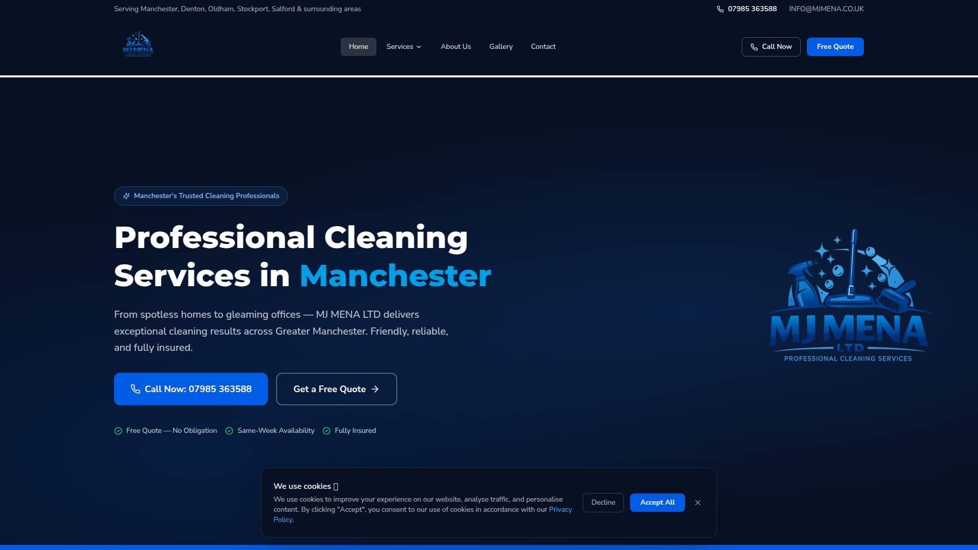MJ Mena Ltd Website Screenshot 001