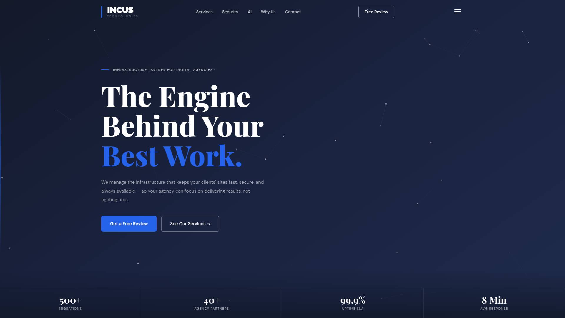 Incus Technologies Ltd Website