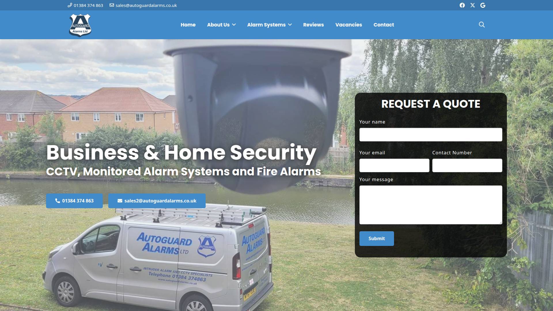 Autoguard Alarms Website