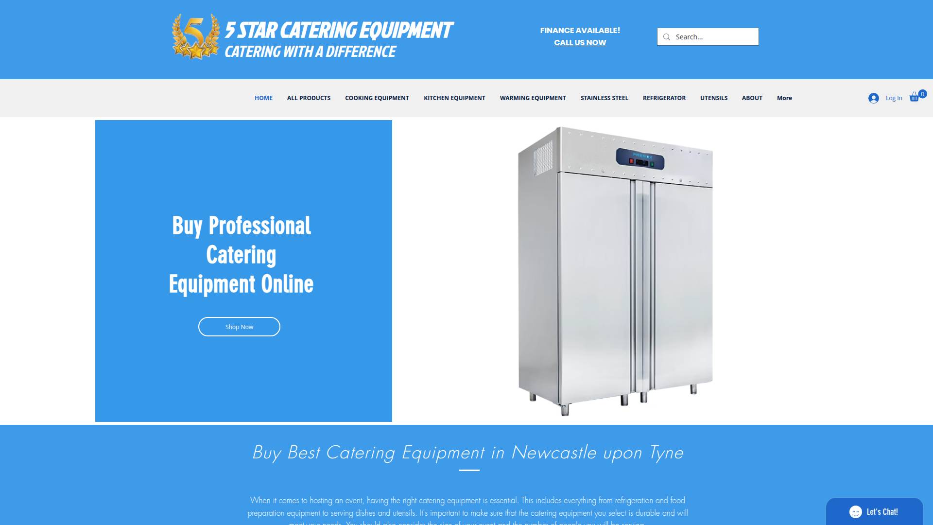 5 Star Bar Catering Supplies Website