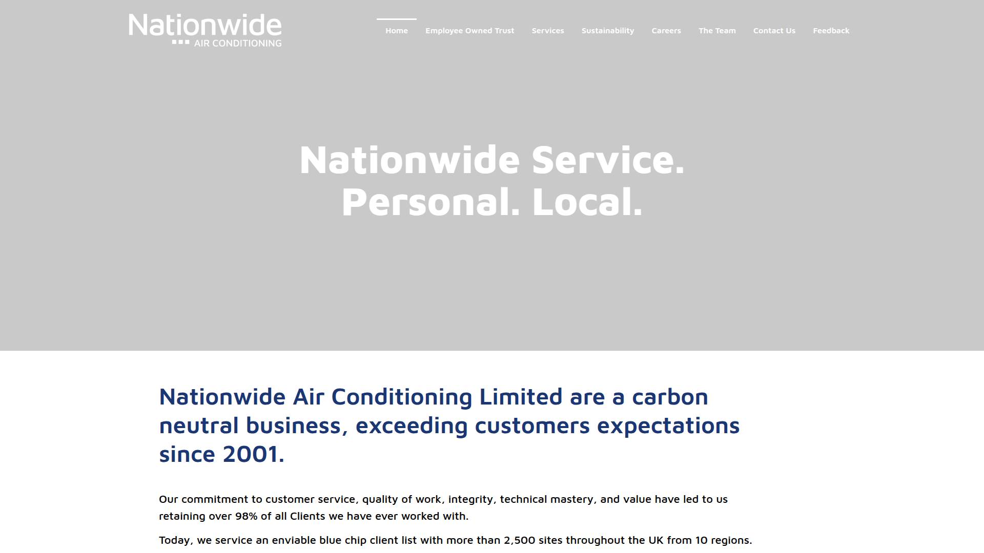 Nationwide Air Conditioning Ltd Website