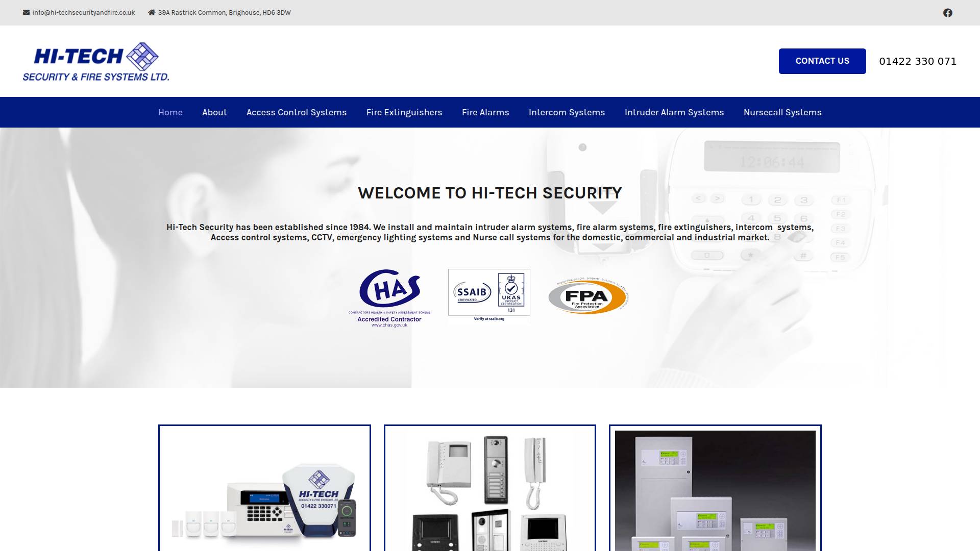 Hi-tech Security Website