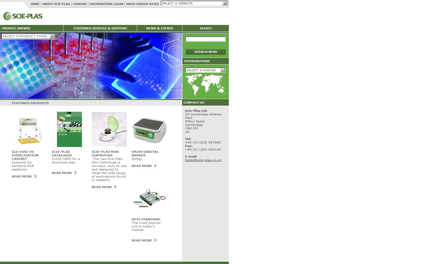 Scie-Plas Ltd Website