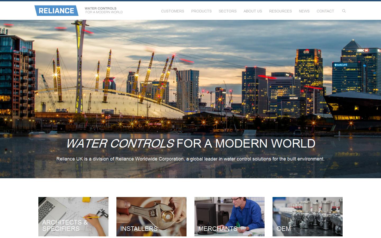 Reliance Worldwide Corporation (UK) Ltd Website