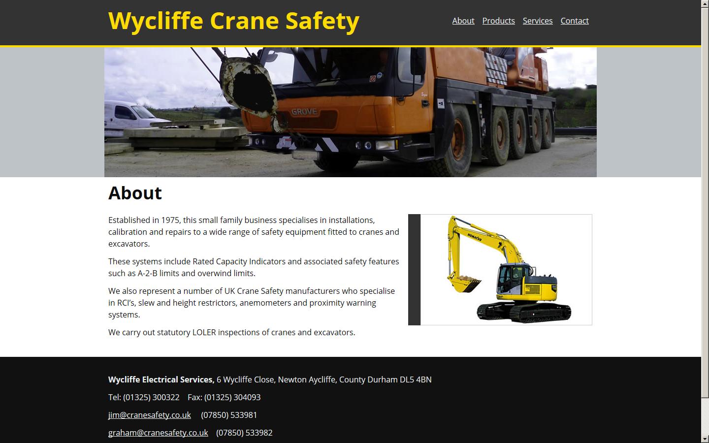 Wycliffe Crane Safety Website