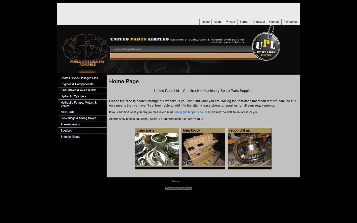United Parts Ltd Website