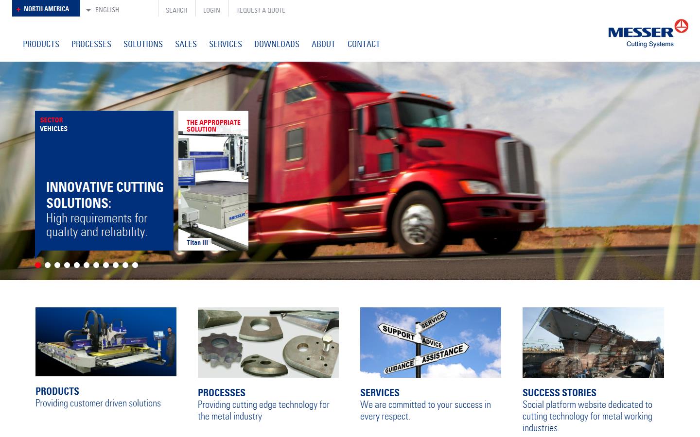 Messer Cutting Systems (Messer Griesheim Ltd) Website