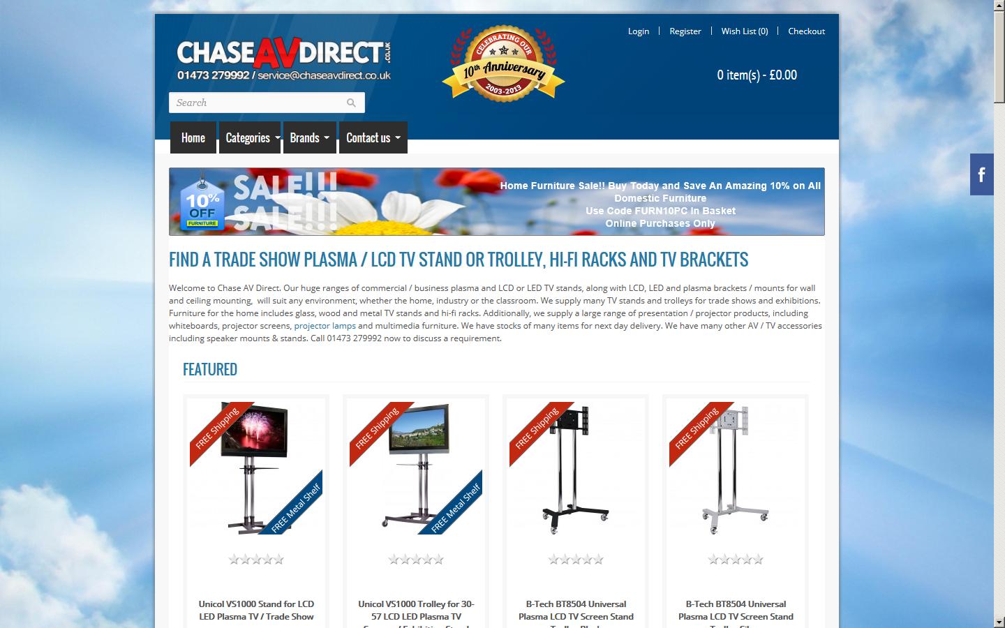 Chase AV Direct  Website